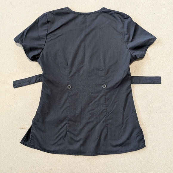 Lot of 3 Grey's Anatomy Scrub Tops Size XS V-Neck Gray/Blue - Picture 6 of 10